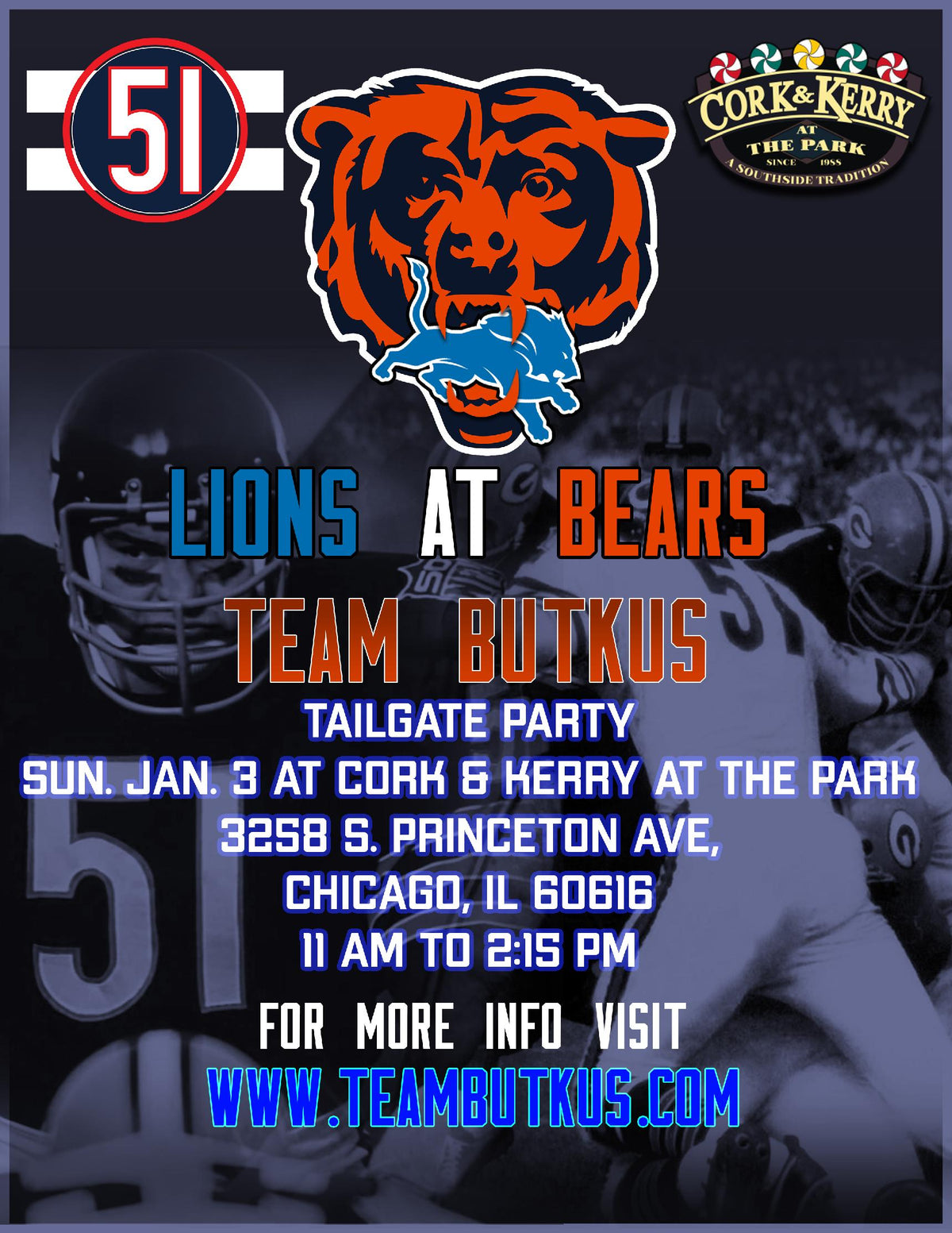 Lions @ Bears January 3rd
