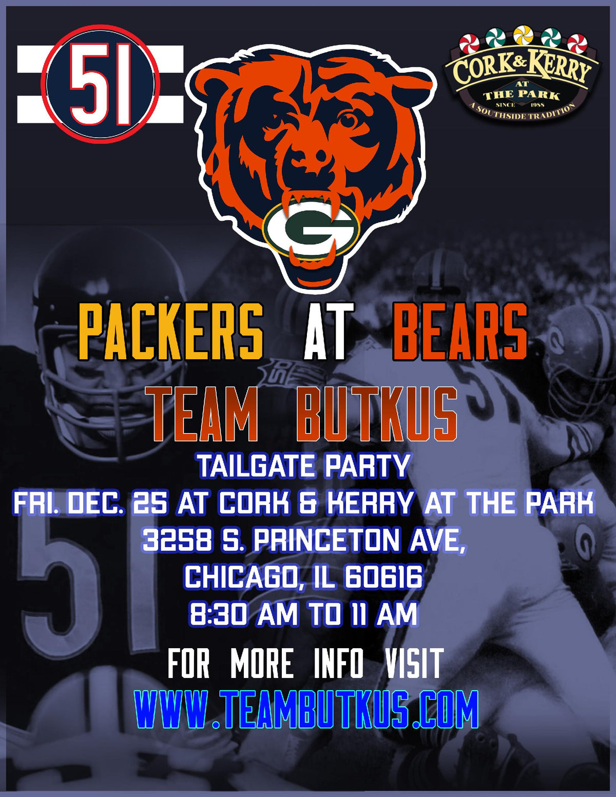 Packers @ Bears December 25th