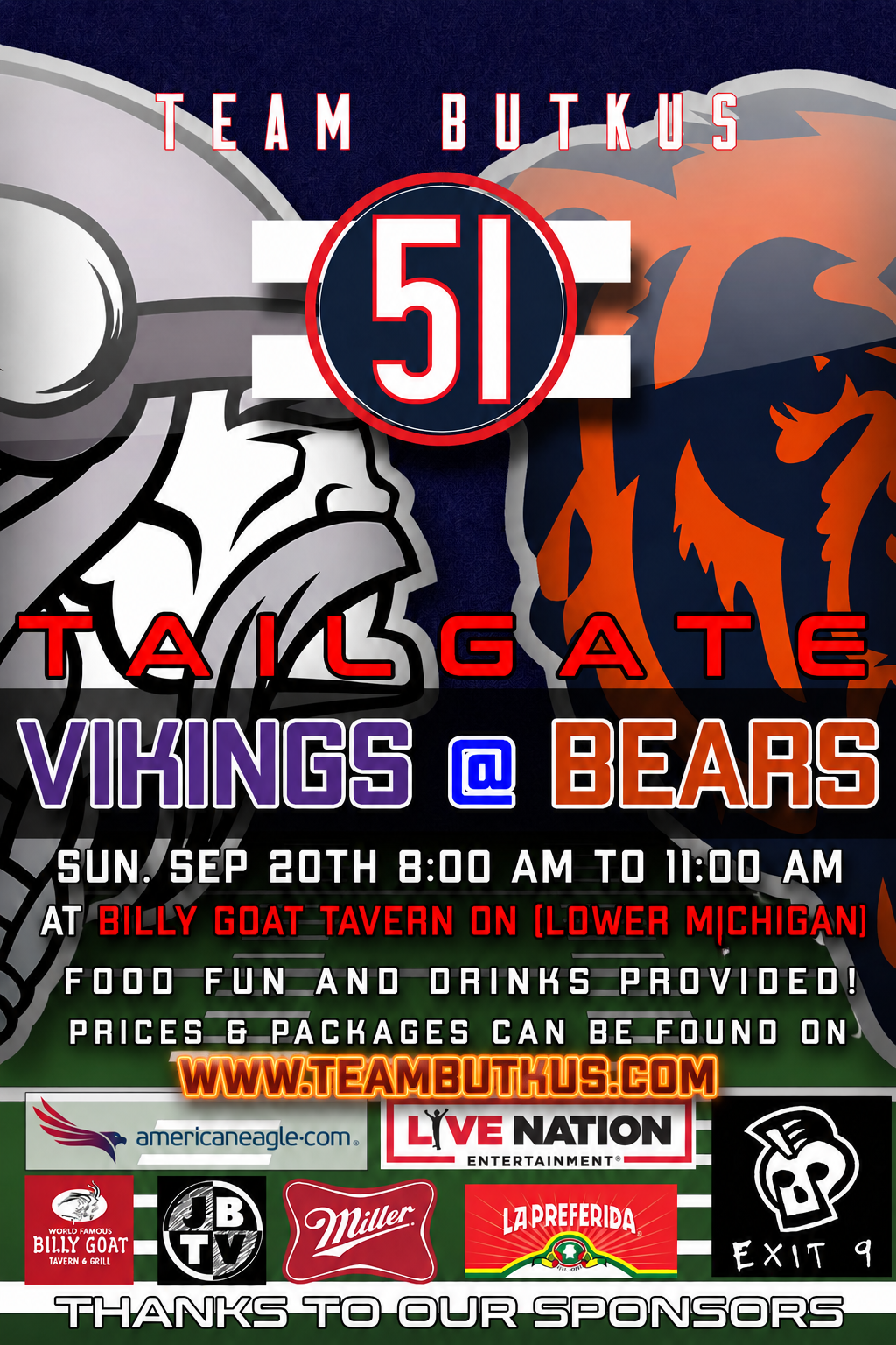 Vikings vs Bears Sept 20th