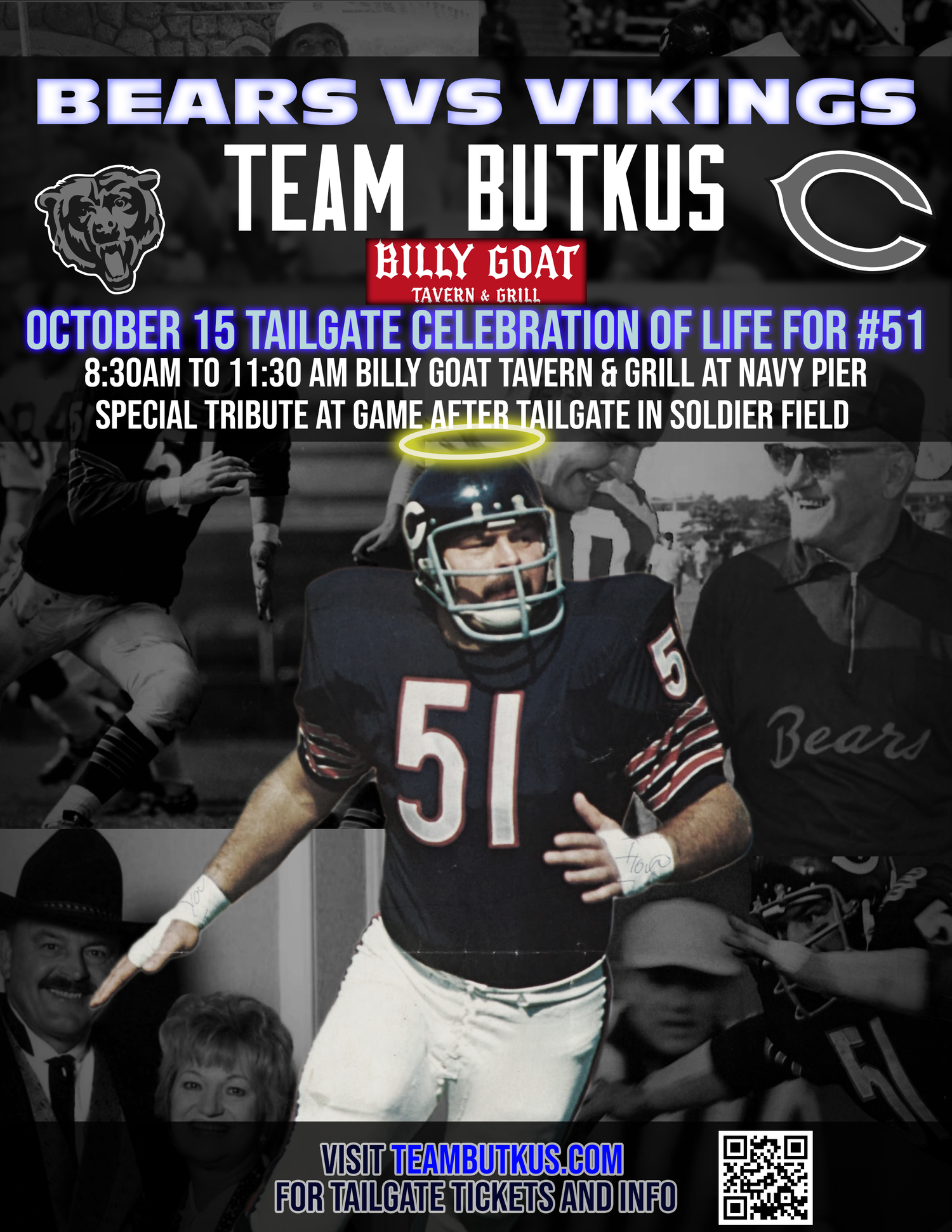 Limited Women's Dick Butkus White Jersey - #51 Football Chicago