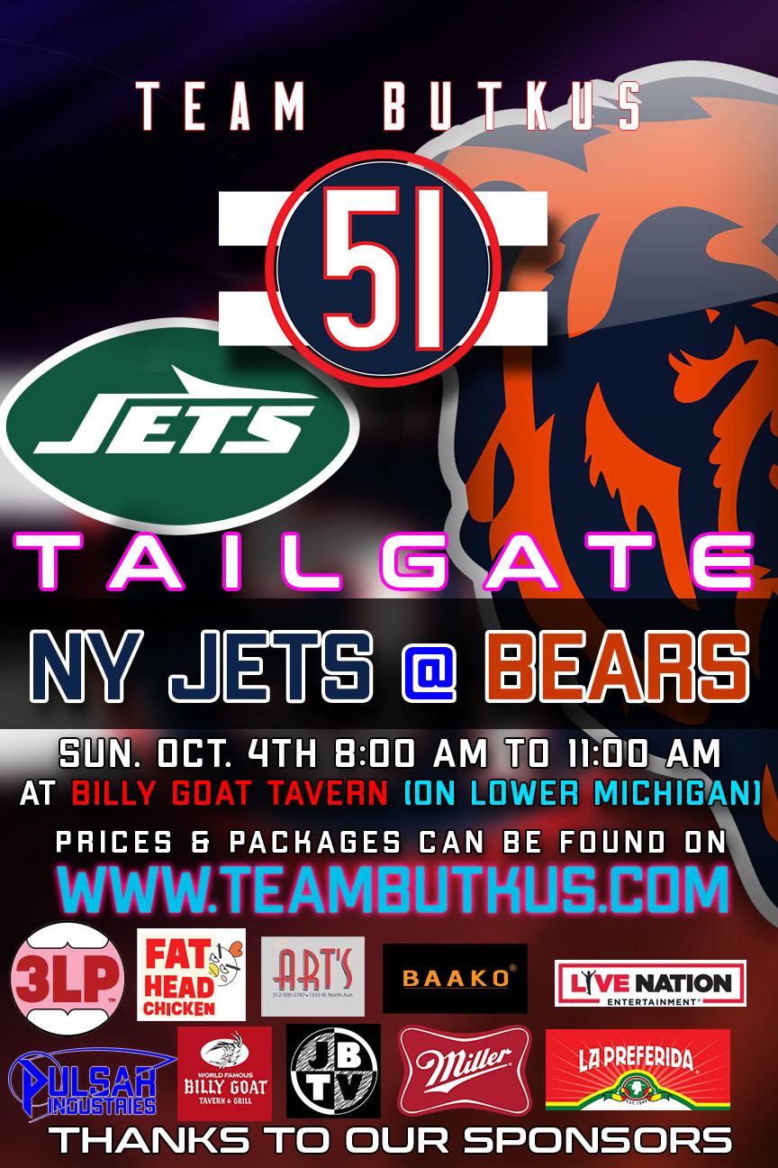 Jets vs Bears Oct 4th