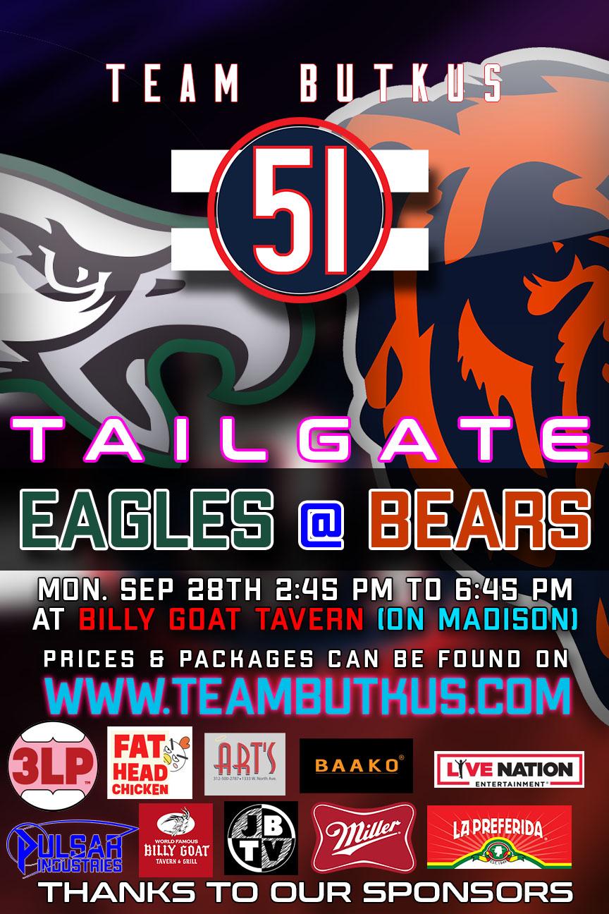 Eagles vs Bears Sept 28th